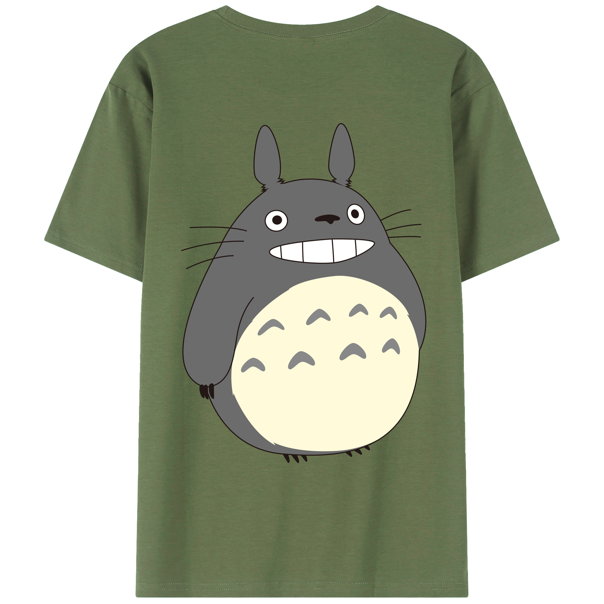 （画像用） となりのトトロ 草壁メイ 草壁サツキ My Neighbor Totoro Satsuki Kusakabe Mei Kusakabe 綿100％ メンズ半袖Tシャツ（バックプリント） 通気性